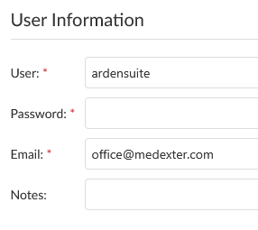 User Information